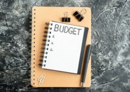 top-view-budget-written-note-notepad-with-pen-dark-surface-student-color-copybook-school-money-gray-business_179666-19728